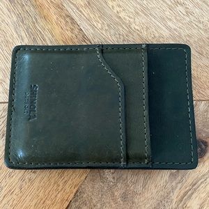Shinola genuine leather card holder